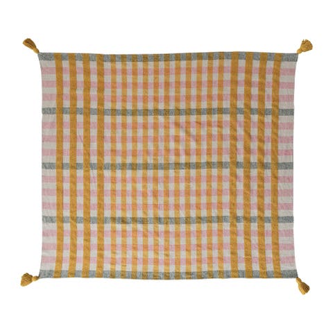 Jacquard Throw with Tassels