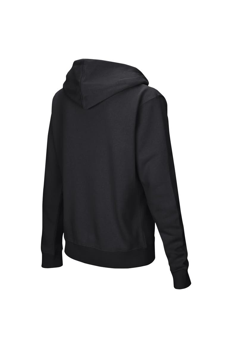 Women's Colosseum  Black Stanford Cardinal Arched Name Full-Zip Hoodie, Alternate, color, Black