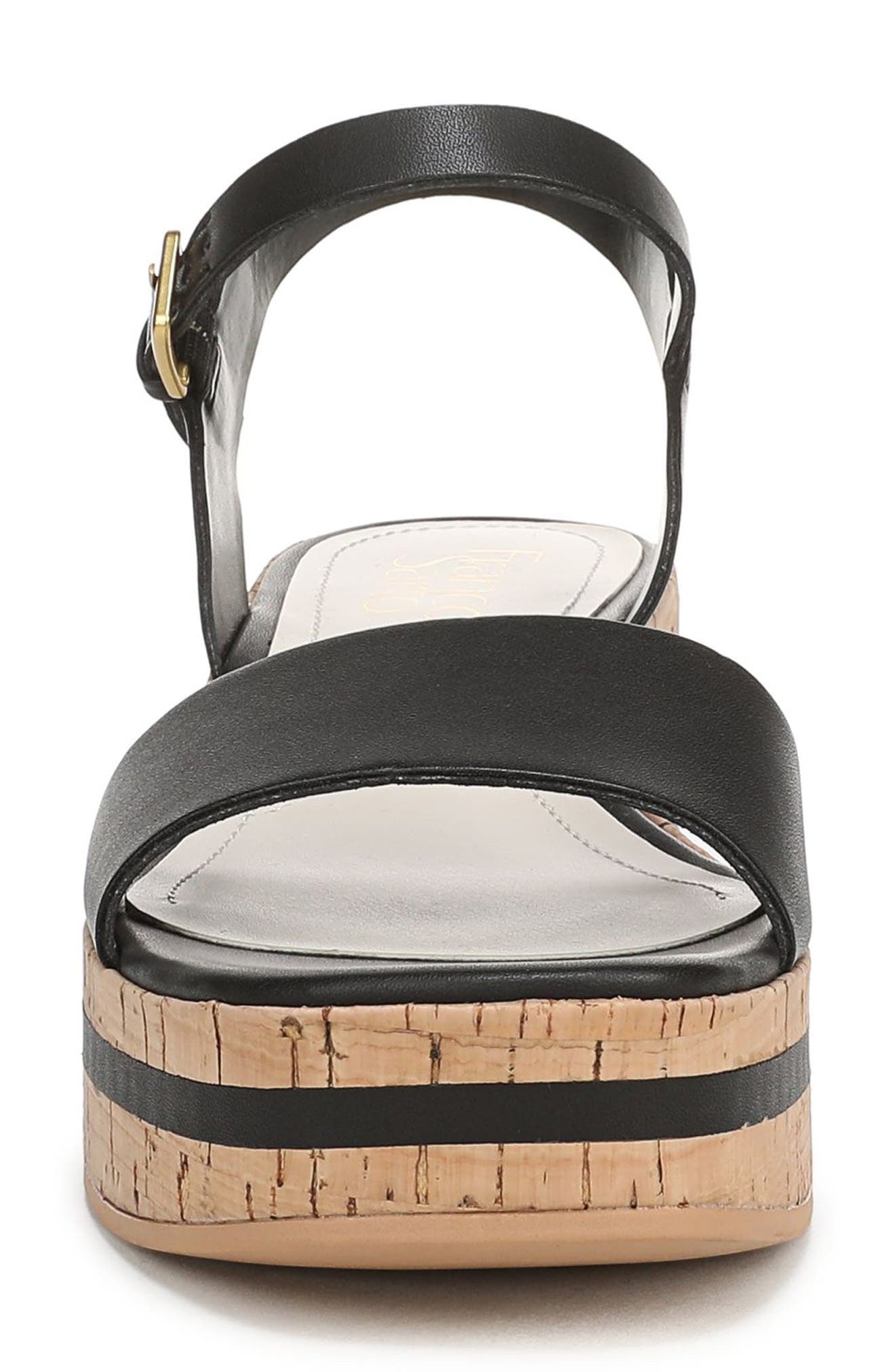 Franco Sarto Tiana Platform Wedge Sandal, Alternate, color, Black