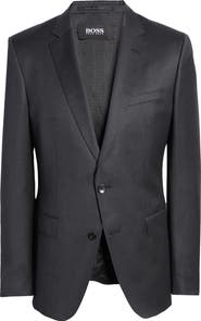 BOSS Slim Fit Solid Wool Suit Jacket