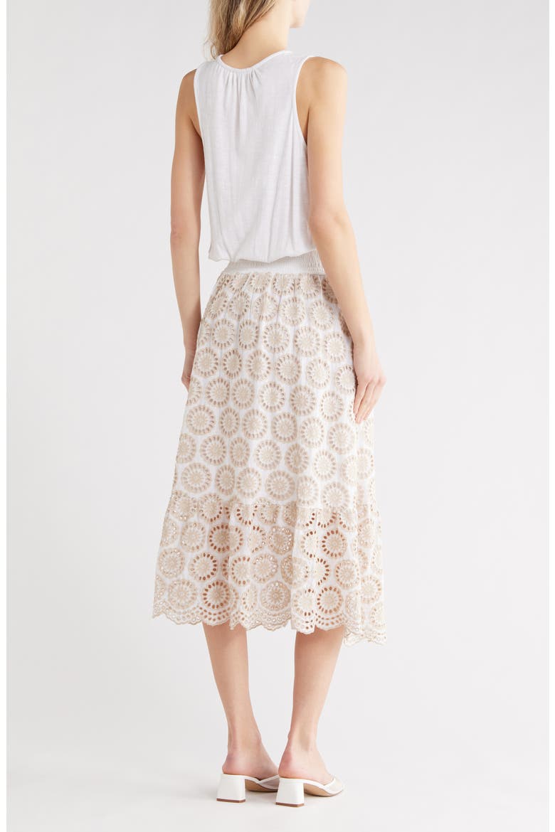 Avril Maxi Dress, Alternate, color, IVORY SLUB EYELET