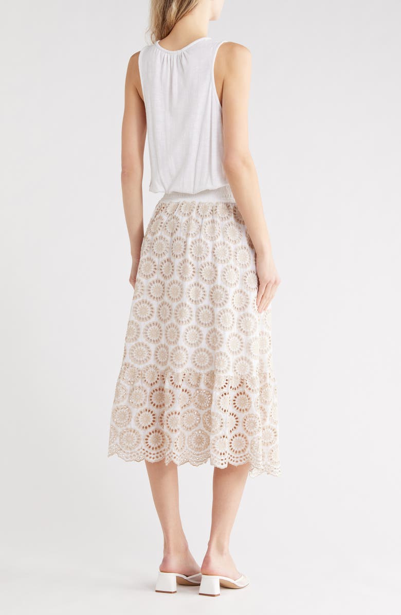 Ramy Brook Avril Maxi Dress, Alternate, color, Ivory Slub Eyelet