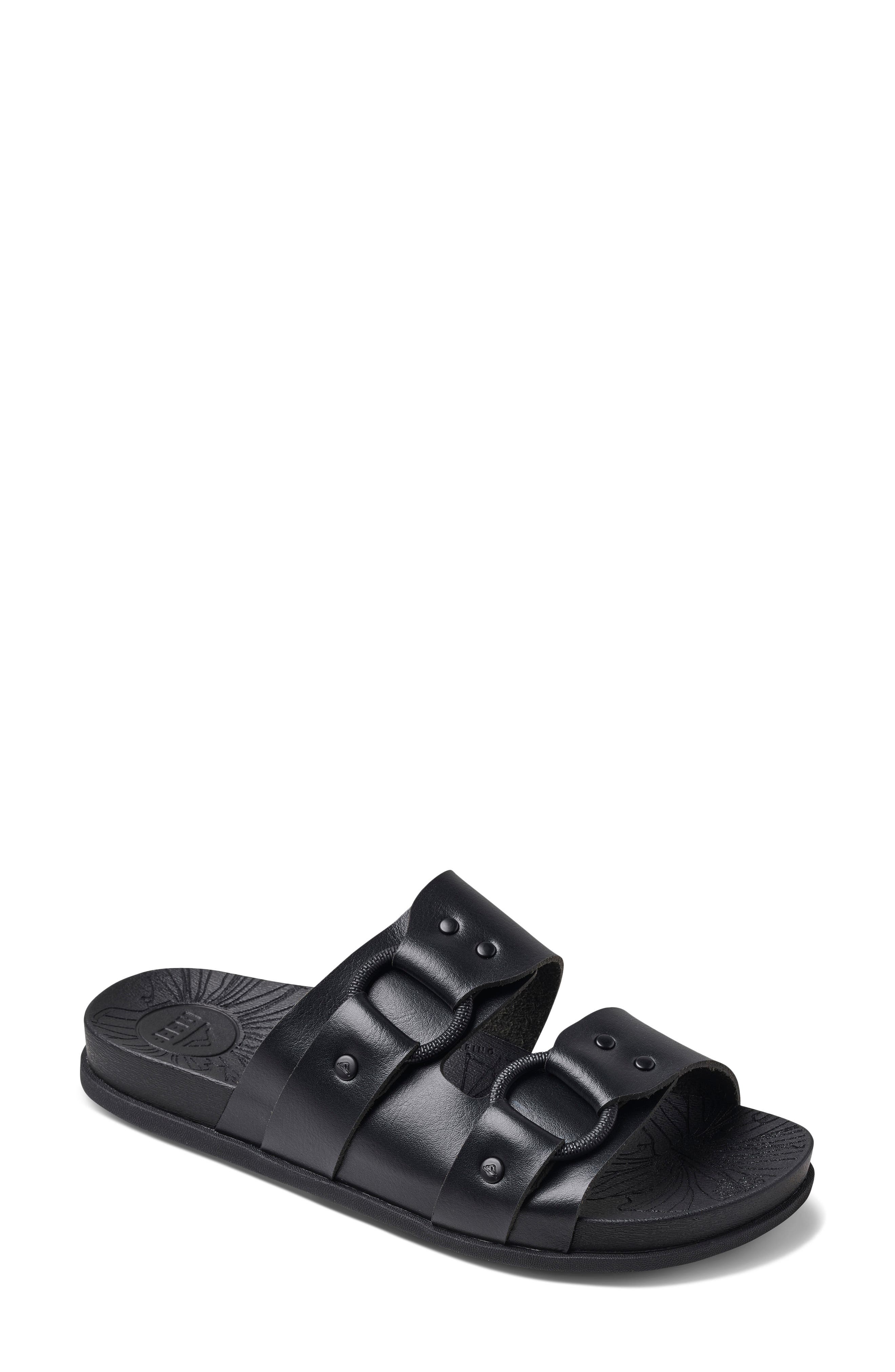 Reef Cushioned Vera Cruz Slide Sandal, Main, color, Black Night