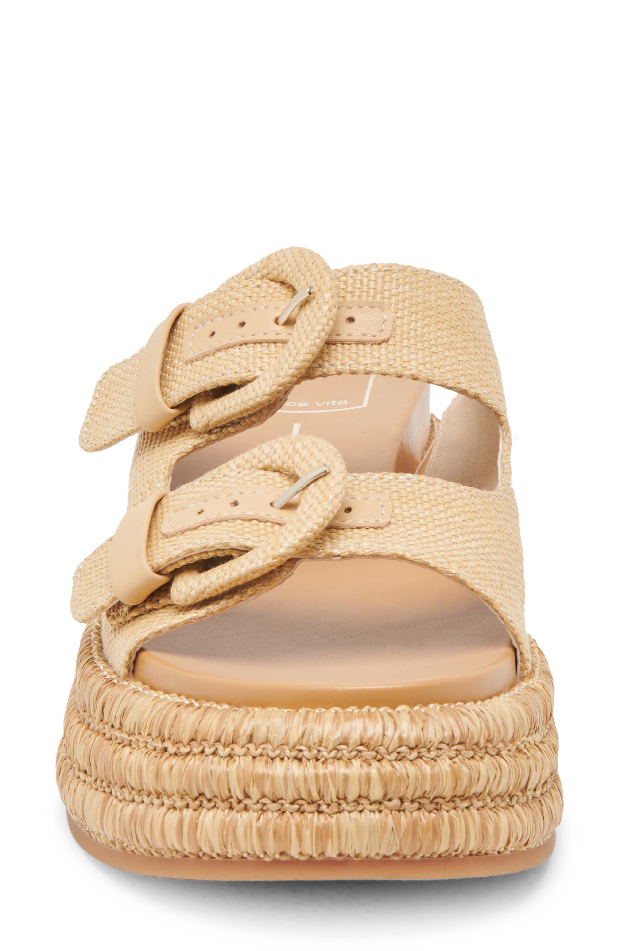 Dolce Vita Witny Platform Espadrille Sandal, Alternate, color, Natural Woven Raffia
