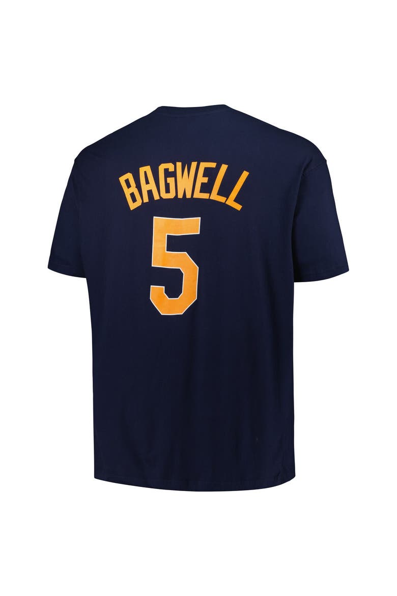 Men's Profile Jeff Bagwell Navy Houston Astros Big & Tall Cooperstown Collection Player Name & Number T-Shirt, Alternate, color, Navy