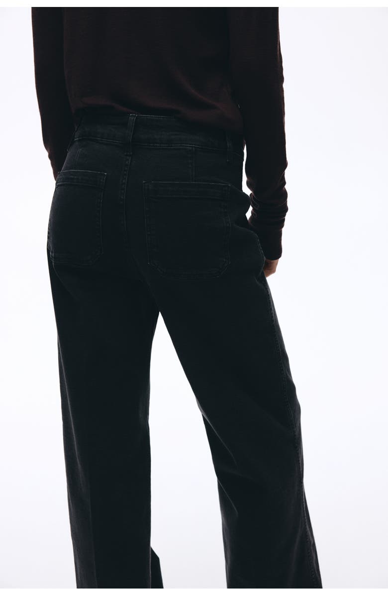 H&M Wide High Jeans, Alternate, color, Dark Denim Gray