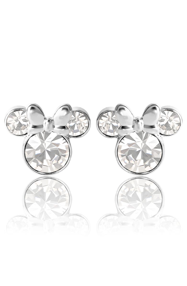 Disney Birthstone Stud Earrings, Main, color, April - Clear Crystal