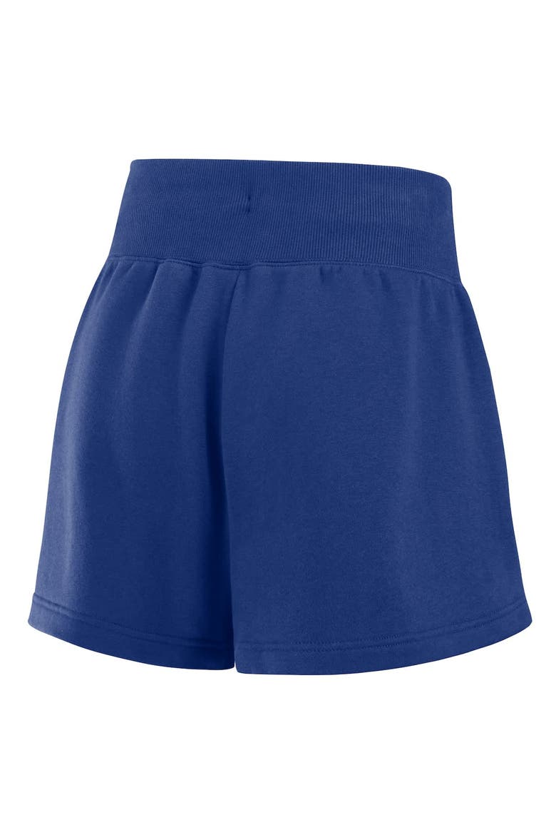 Women's Nike Royal/White Los Angeles Dodgers Color-Block Phoenix Fleece Lounge Shorts, Alternate, color, Royal