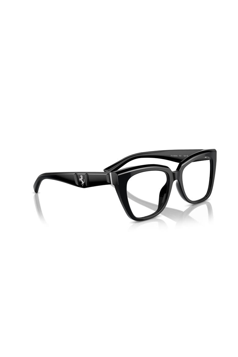 52mm Square optical glasses, Alternate, color, Black