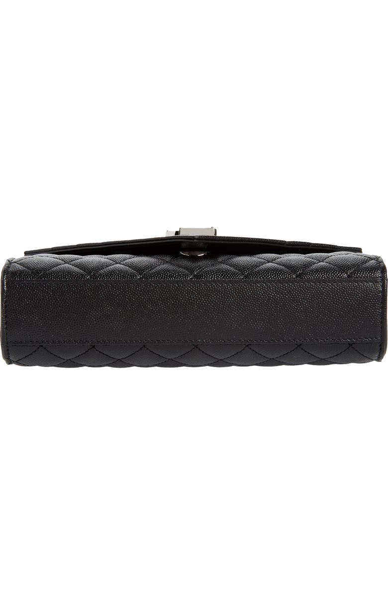 Saint Laurent Small Envelope Calfskin Leather Shoulder Bag, Alternate, color,