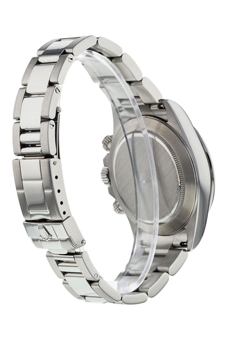 Rolex Preowned Daytona Oyster Perpetual Bracelet Watch, 40mm, Alternate, color, WHITE/ SILVER