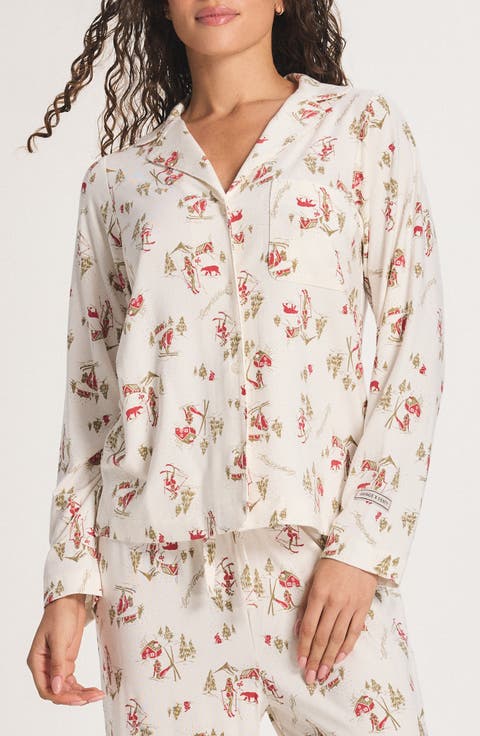 Softcore Modal Blend Pajama Button-Up Shirt