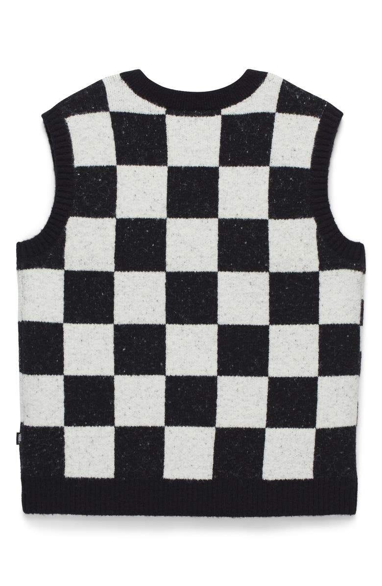 Vans Courtyard Checkerboard Sweater Vest, Alternate, color, 