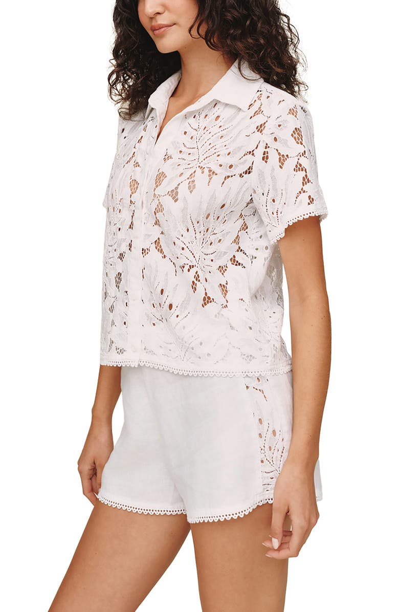 Bella Dahl Lace Shirt, Alternate, color, 