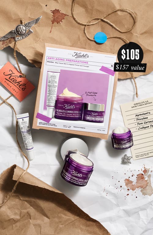 Kiehl's Since 1851 Anti-aging Preparations Gift Set $157 Value In No Color