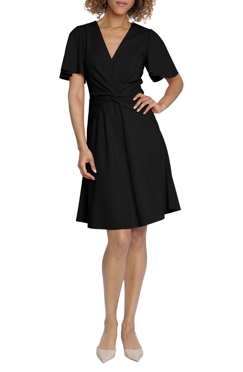 Maggy London Flutter Sleeve Dress, Main, color,
