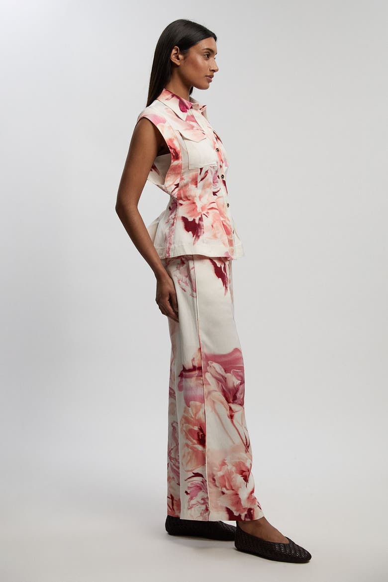 Floral Straight Leg Trouser, Alternate, color, Floral