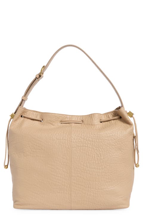 Pippa Large Leather Bucket Bag