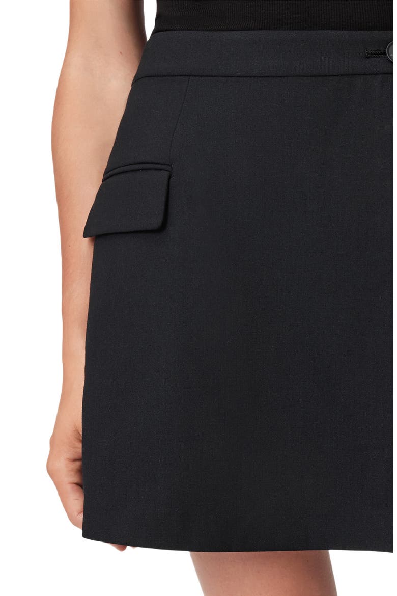 Mimmie Wrap Skort, Alternate, color, BLACK