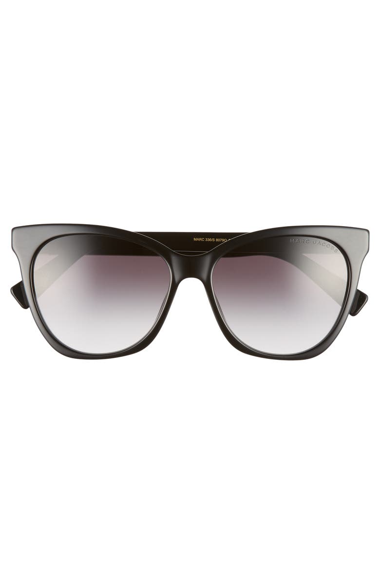 Marc Jacobs 56mm Cat Eye Sunglasses, Main, color, Black