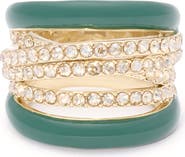 Ramy Brook Mila Enamel & Crystal Ring