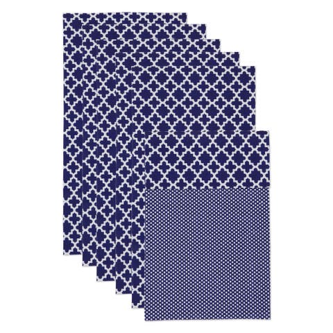 Lattice Print Reusable Fridge Liner Set/6