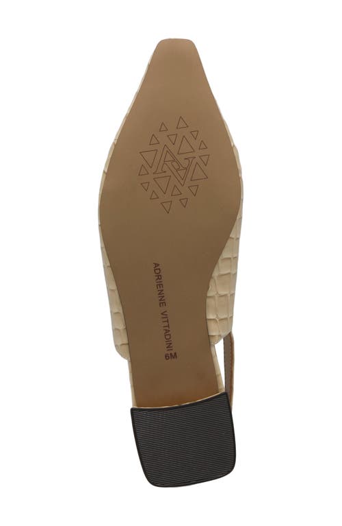 Adrienne Vittadini Rafi Slingback Flat In Neutral