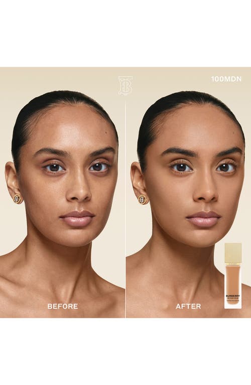 Burberry Beyond Wear Perfecting Matte Foundation In 100 Medium Deep Neutral