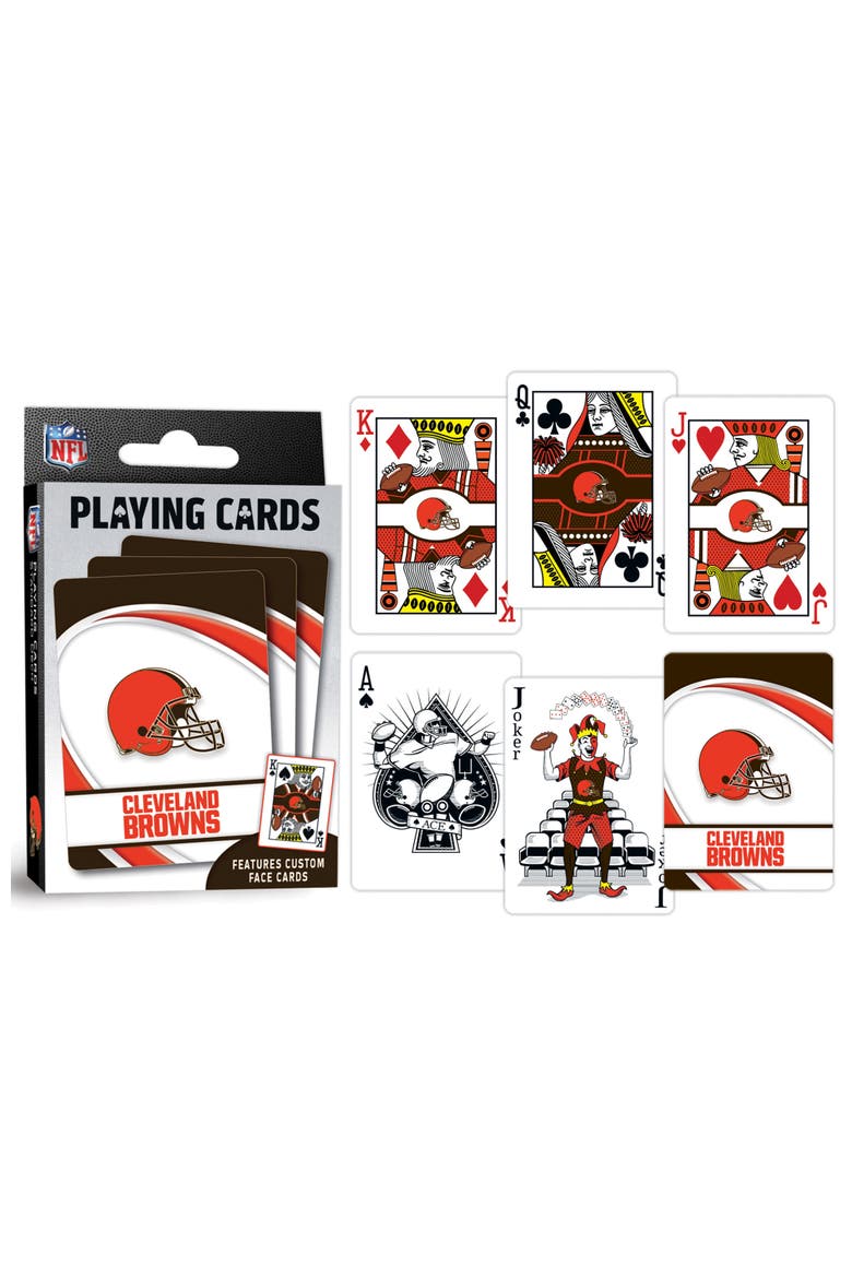 Cleveland Browns Playing Cards, Alternate, color, Multicolor