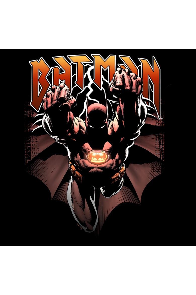 Men's Batman Lightning Logo  Graphic T-Shirt, Alternate, color, Black