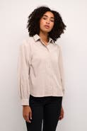 Kaffe KAhermine Velvet Voluminous Sleeve Shirt