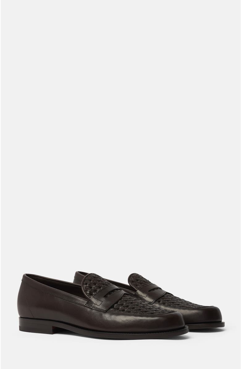 SCAROSSO Ryan Loafers, Main, color, Dark Brown - Calf