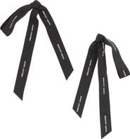 Marc Jacobs Ribbon Bow Statement Earrings