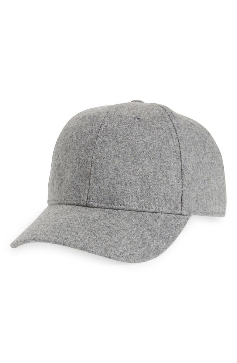 Madewell Wool Blend Baseball Cap, Main, color, 