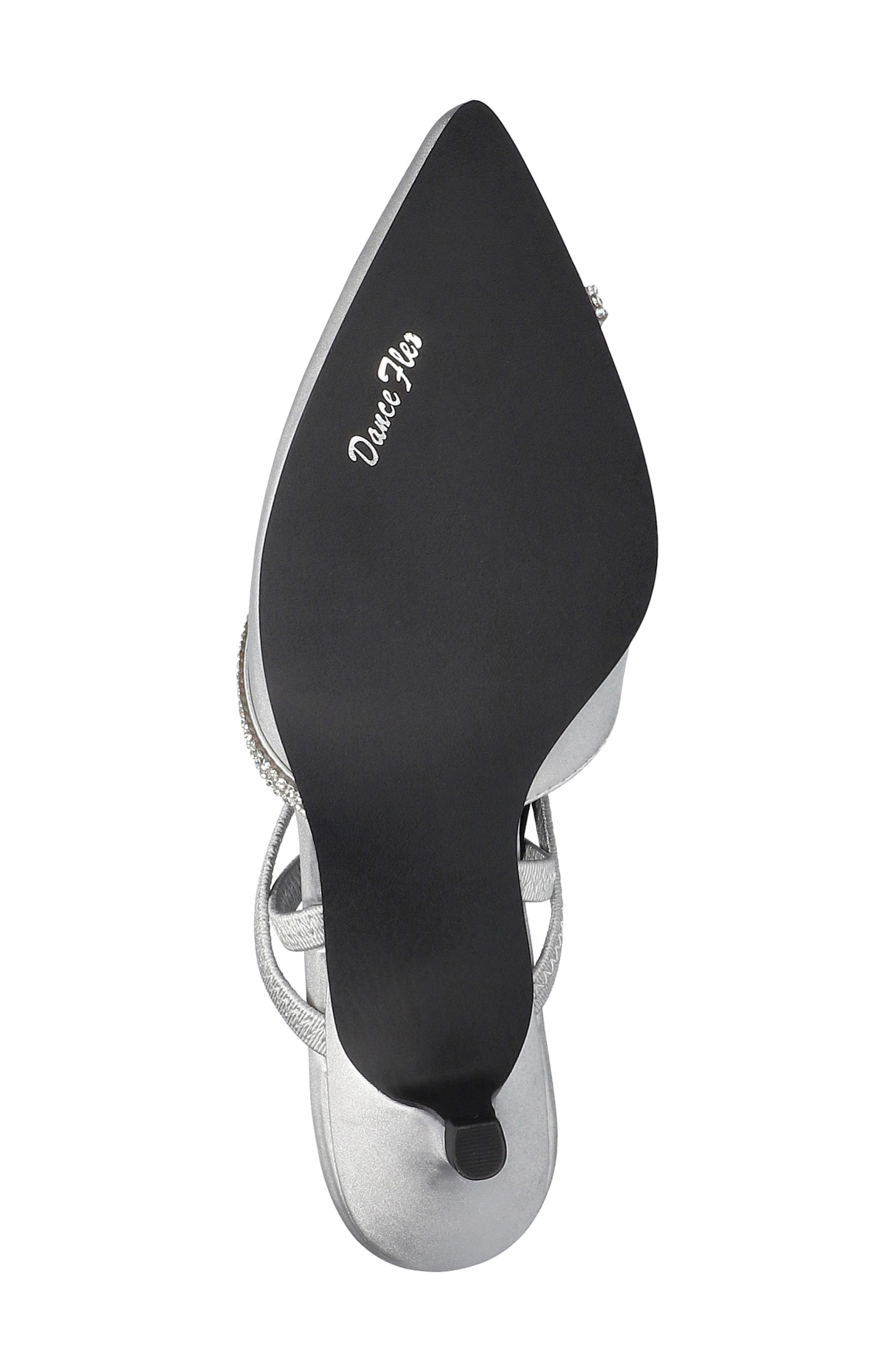 Unna Kitten Heel Pump, Alternate, color, SILVER SATIN WITH STONES