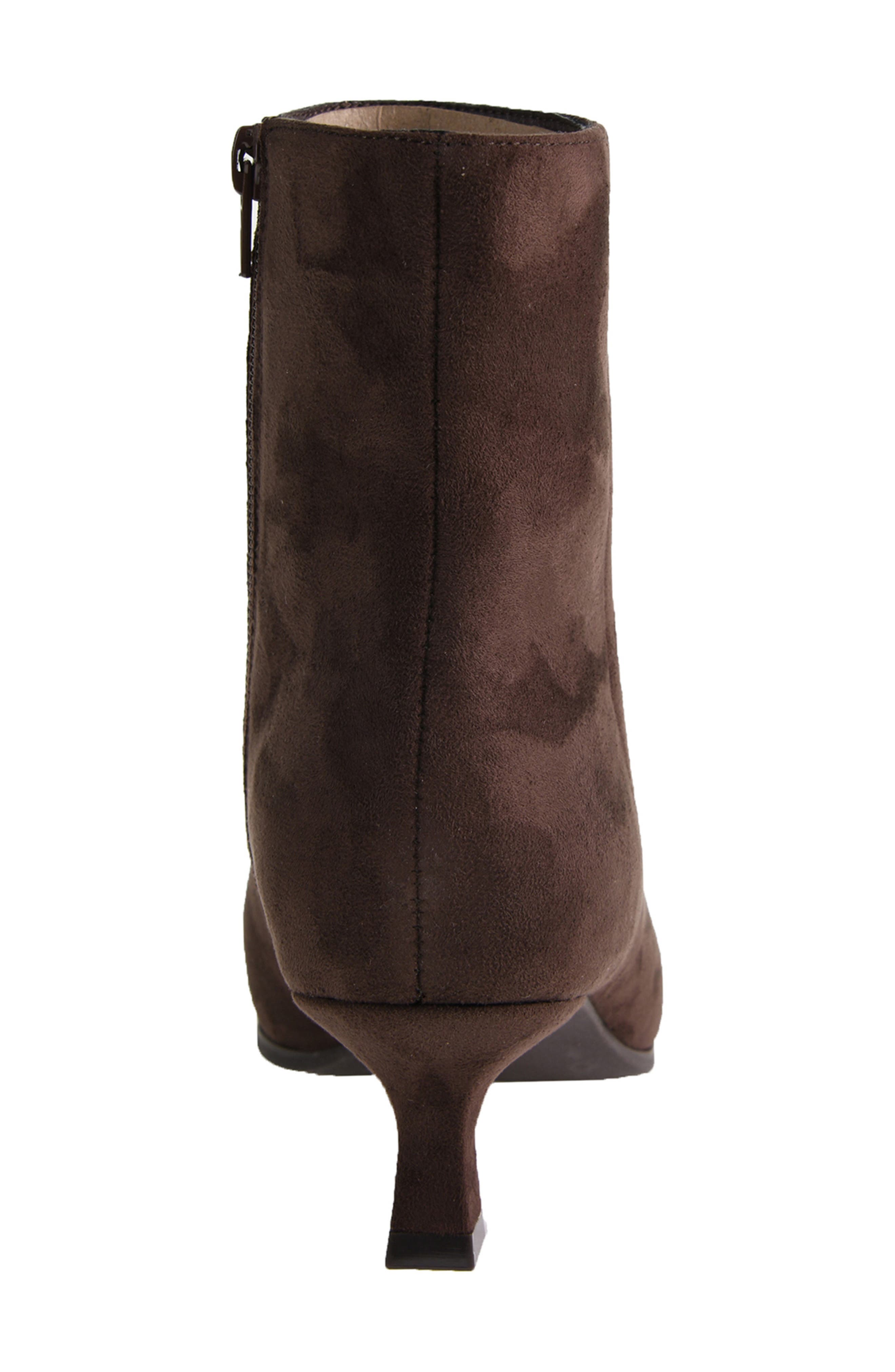 Chinese Laundry Novalie Pointed Toe Bootie, Alternate, color, Brown Suede