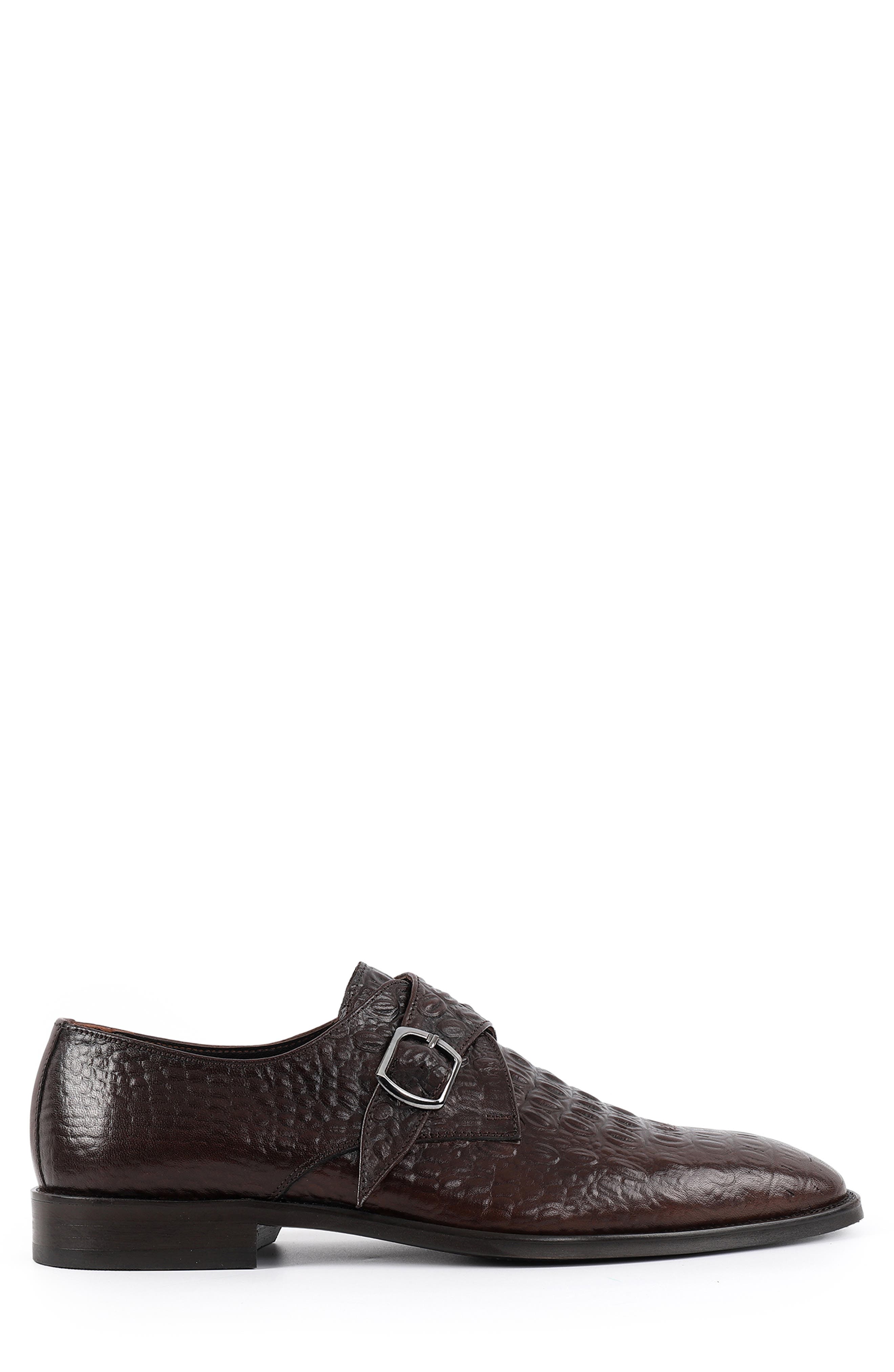 VELLAPAIS Soleno Monk Strap Shoe, Alternate, color, Dark Brown