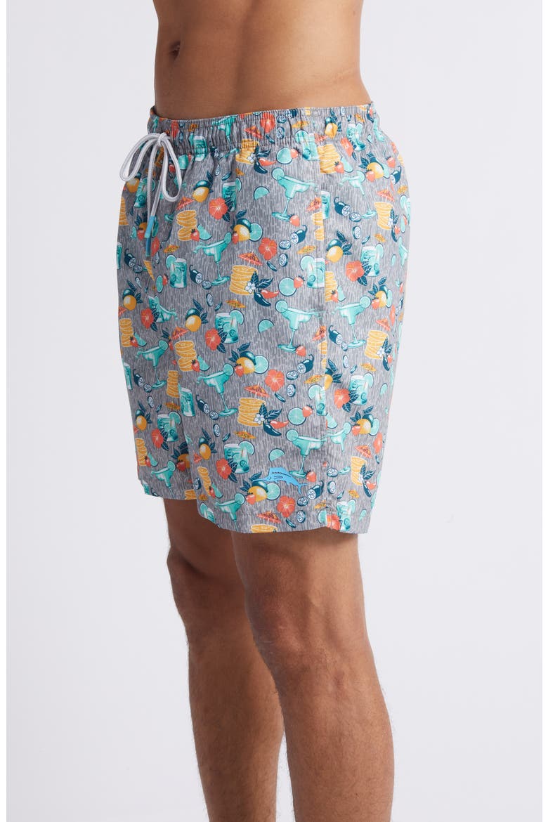 Naples Tales of a Cocktail Swim Trunks, Alternate, color, CONCRETE GREY