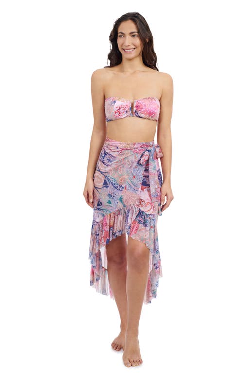 PROFILE BY GOTTEX PROFILE BY GOTTEX KARMA HIGH LOW WRAP SKIRT WITH RUFFLE DETAILS 