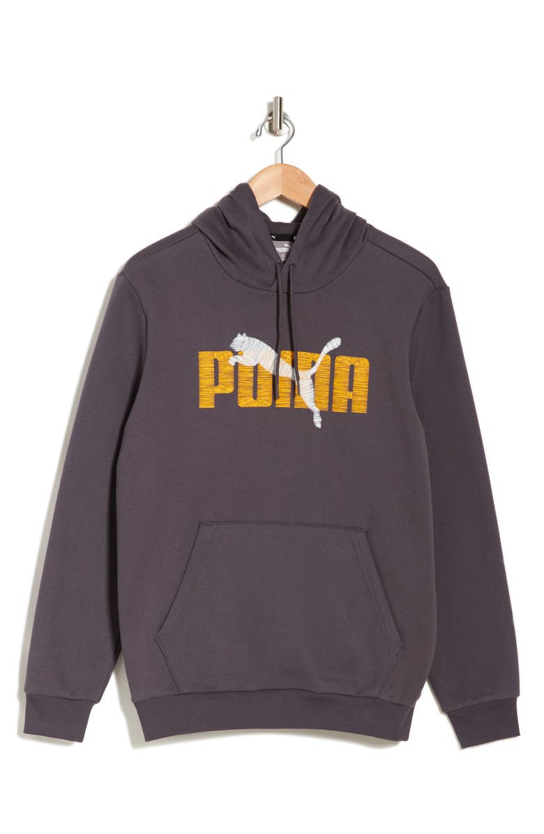 PUMA Logo Graphic Hoodie, Alternate, color, 