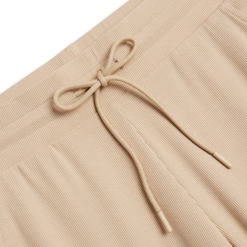 Tomboyx Rib Drawstring Jogger In Brown