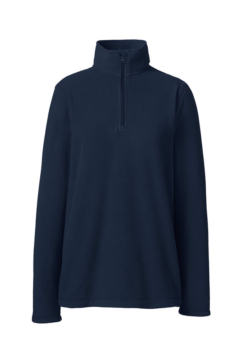 School Uniform Young  Lightweight Fleece Quarter Zip Pullover, Alternate, color, Classic Navy
