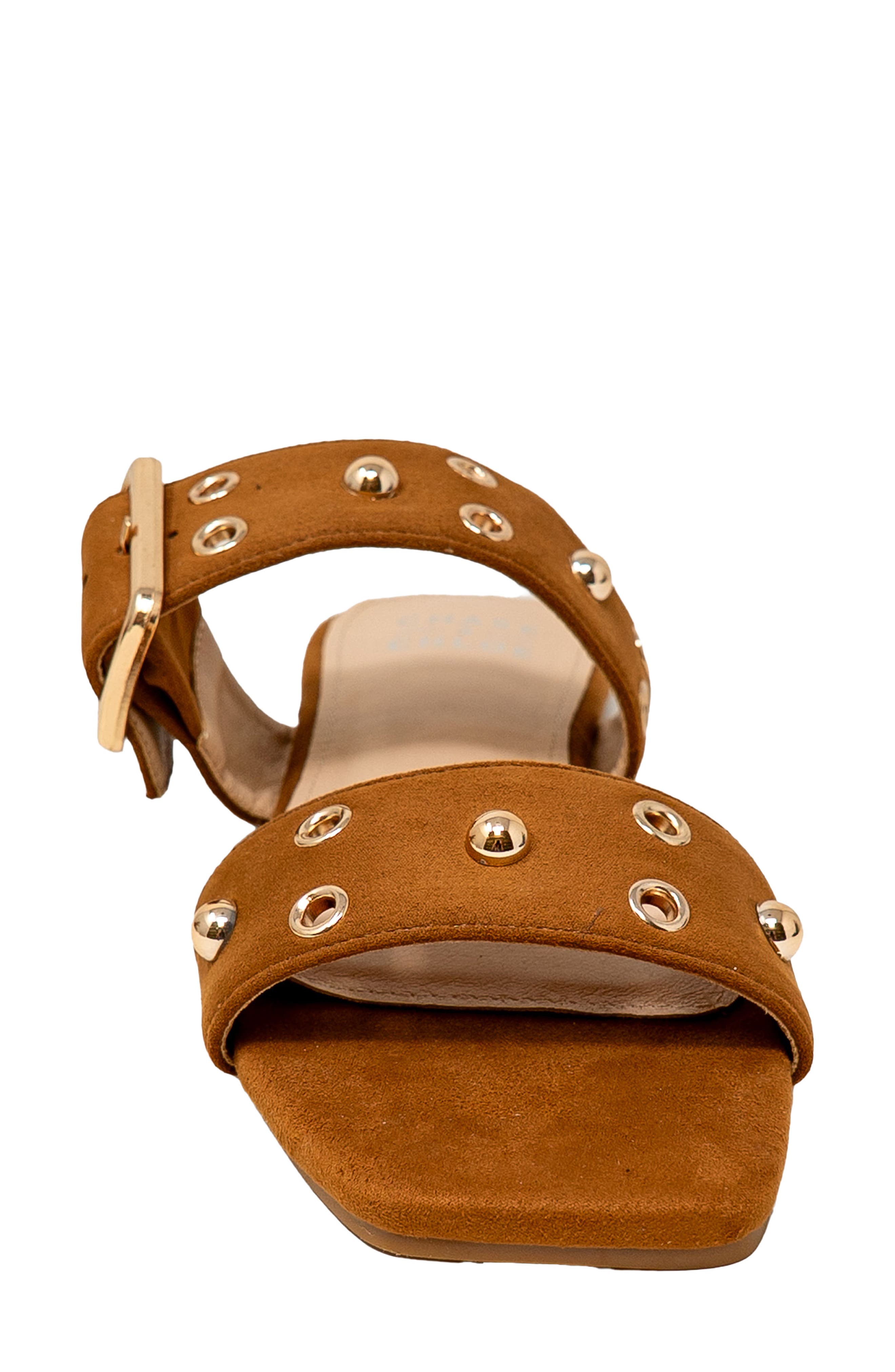 Eve Double Strap Slide Sandal, Alternate, color, TAN SUEDE