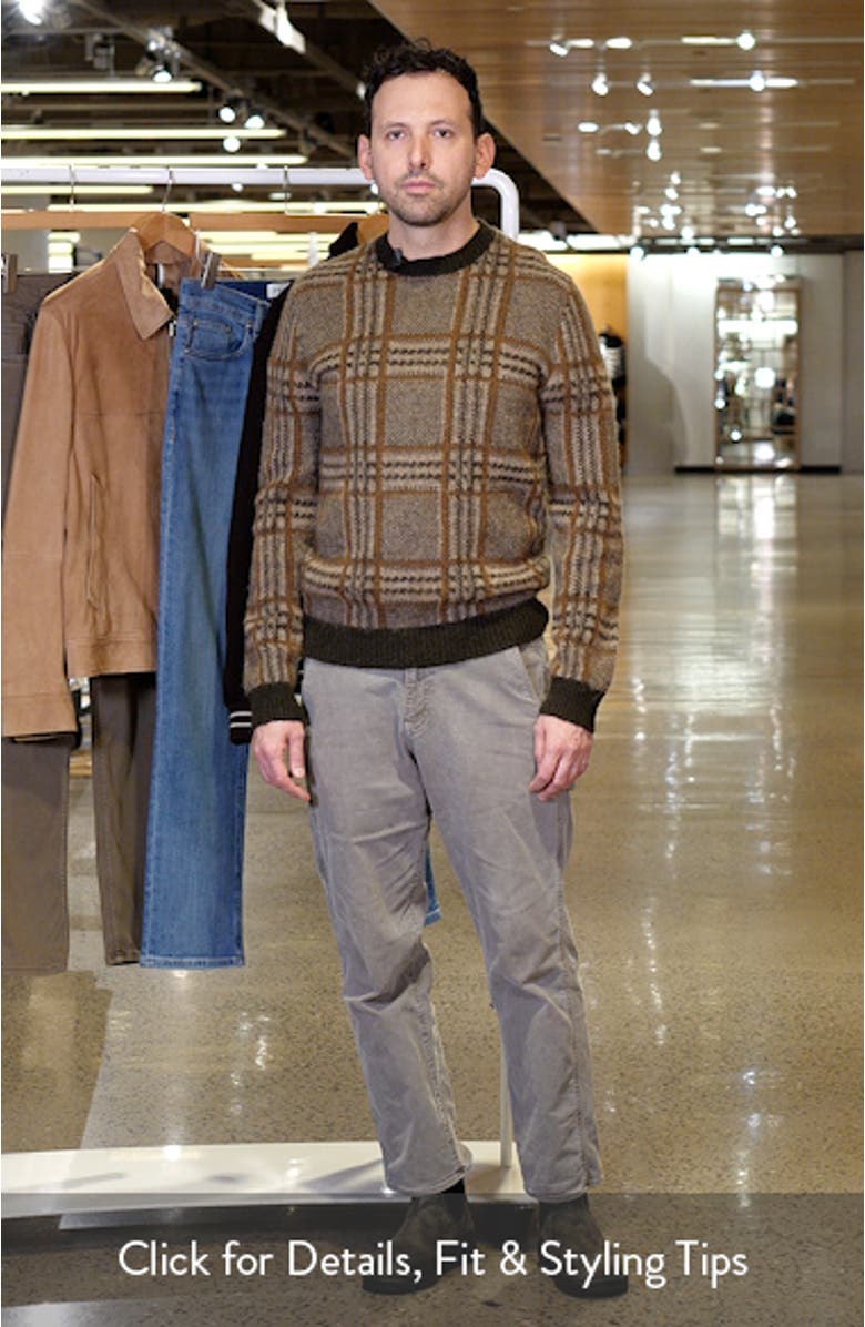 Brushed Glen Plaid Sweater, sales video thumbnail