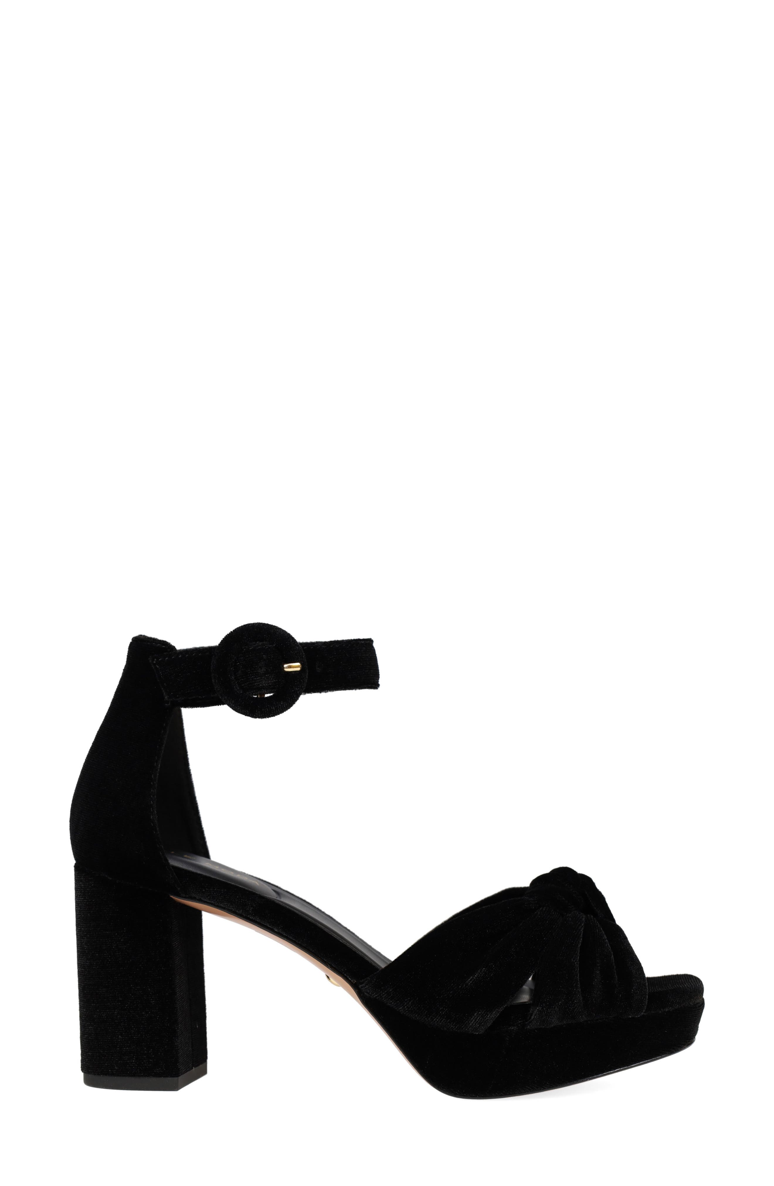 Pelle Moda Anesa Ankle Strap Platform Sandal, Alternate, color, Black