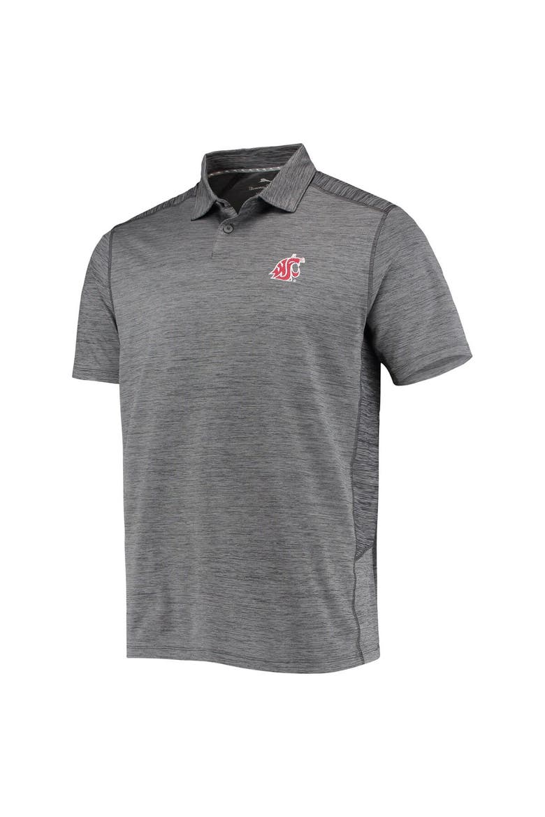 Men's Tommy Bahama Gray Washington State Cougars Delray IslandZone Polo, Alternate, color, Gray