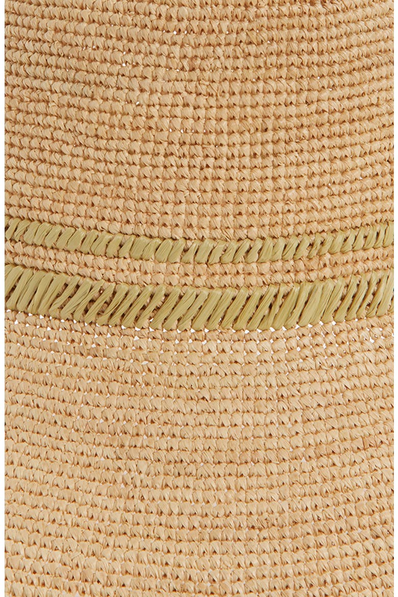 Jade Packable Raffia Bucket Hat, Alternate, color, NATURAL
