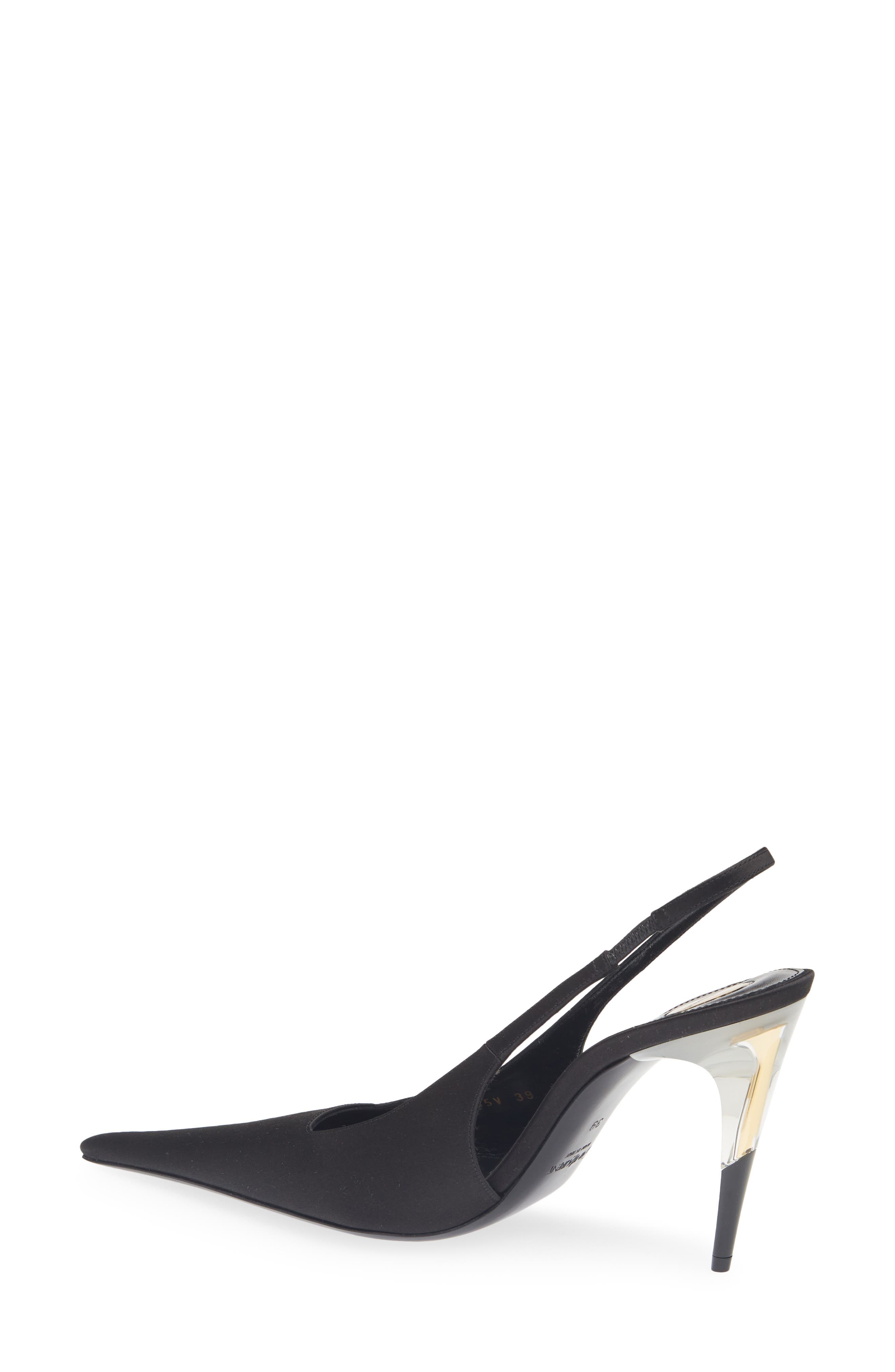 Goya Slingback Pump, Alternate, color, NOIR