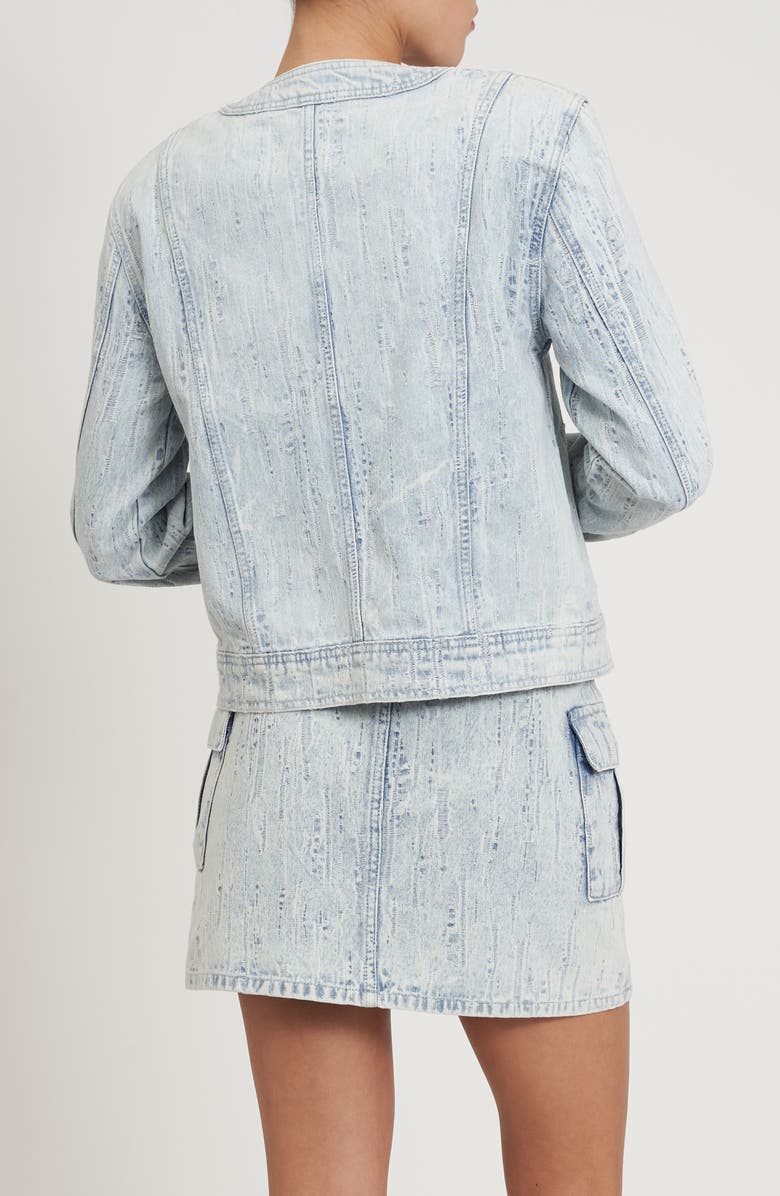 Rebecca Minkoff Baxter Patch Pocket Denim Jacket, Alternate, color, 