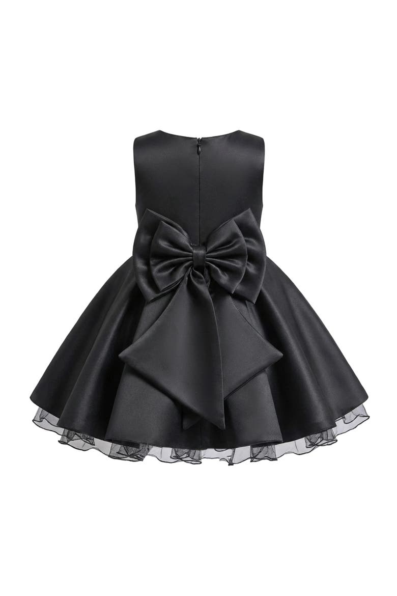 Bow Waist Dress, Alternate, color, Black